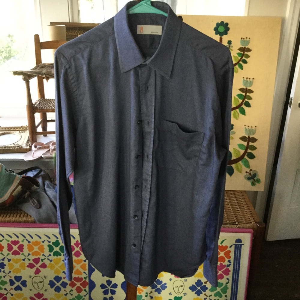 Missoni Men’s Shirt Blue Cotton 15 1/2 39